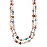 Splendid Pearls Women's Necklaces Multicolor - Earth-Tone Dyed Cultured Pearl Endless Necklace