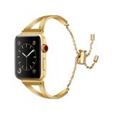Prime Bands Replacement Bands Gold - Goldtone Stainless Steel Apple Watch Cuff Band