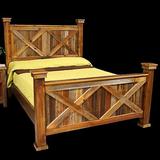 Loon Peak® Jorgensen Platform Bed Wood in Brown/Gray, Size 62.0 H x 80.0 W x 90.0 D in | Wayfair ED9A2630DA8B4E6EB74520CF24F1E80C