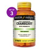 Mason Natural Vitamins & Supplements - 60-Ct. Cranberry with Probiotic Tablets - Set of 3