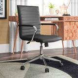 Wade Logan® Goris Task Chair Upholstered in Black, Size 24.5 H x 26.0 W x 23.0 D in | Wayfair 4FAA237C46184C99925AD3D6E79BC8C4