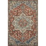 World Menagerie Goncalo Hand-Hooked Wool/Beige Area Rug Wool in Red, Size 93.0 W x 0.75 D in | Wayfair 3A0878889BEF4BB68C2BB4EF13753484