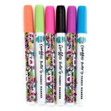 Tulip Markers - Neon 6-Ct. Bullet-Tip Graffiti Fabric Markers Set