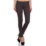 Miss Kitty Couture Women's Denim Pants and Jeans Charcoal - Charcoal Low-Rise Skinny Jeans - Juniors