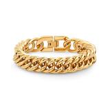 Steel Time Women's Bracelets Gold - 18k Gold-Plated Heavy Chain Bracelet