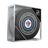 Winnipeg Jets Unsigned InGlasCo Official Game Puck
