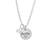 Pebbles Jones Women's Necklaces Silver - Birthstone 'Mimi' Necklace with Swarovski Crystal