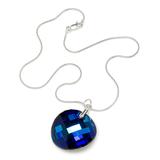 callura Women's Necklaces Bermuda - Bermuda Blue Crystal & Silvertone Pendant Necklace