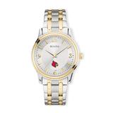 "Men's Silver/Gold Louisville Cardinals Classic Two-Tone Round Watch"