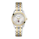 "Women's Bulova Silver/Gold South Carolina Gamecocks Classic Two-Tone Round Watch"