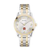 "Bulova Silver/Gold Maryland Terrapins Classic Two-Tone Round Watch"