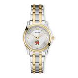 "Women's Bulova Silver/Gold Maryland Terrapins Classic Two-Tone Round Watch"