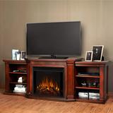Real Flame Valmont TV Stand for TVs up to 40" w/ Electric Fireplace Included Wood in Brown, Size 28.0 H in | Wayfair 121