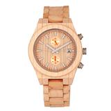 EARTH wood watches Watches Khaki/Tan - Khaki & Tan Castillo Wood Chronograph Watch