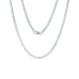 Golden Moon Women's Necklaces Silver - Sterling Silver Curb Chain Necklace