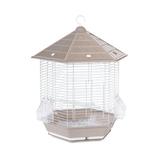 Tucker Murphy Pet™ Borrero 21.5" Plastic Pointed Top Hanging Bird Cage w/ Perch Plastic, Size 21.5 H x 12.0 W x 12.0 D in | Wayfair