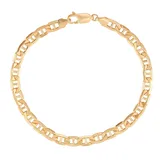 "10K Gold 20"" Marine Link Necklace, Women's, Yellow"