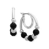 Nine West Click Top Hoop Earrings