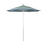 Arlmont & Co. Hibo 7.5' Market Sunbrella Umbrella Metal in Green/Blue/Navy, Size 96.0 H in | Wayfair B177A371D05F4C15B7C570819BAC752A