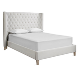 Jen Bed Queen - Velvet White