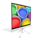 Pyle White Portable Projection Screen in Gray, Size 90.0 H x 57.0 W in | Wayfair PRJTP72