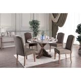 Laurel Foundry Modern Farmhouse® Kahler 5 Piece Dining Set Wood/Upholstered Chairs in Brown, Size 30.5 H in | Wayfair