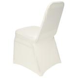 The Party Aisle™ Spandex Banquet Water Resistant Patio Chair Cover in White, Size 31.5 H x 20.0 W x 20.0 D in | Wayfair
