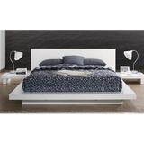 Orren Ellis Montserrat Low Profile Platform Bed Wood in White, Size 27.0 H x 88.88 W x 97.25 D in | Wayfair 9C949D94B97148BE8DEF87D0618DCA7B
