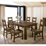 Foundstone™ Lovette 7 - Piece Dining Set Wood in Brown, Size 30.0 H in | Wayfair D97A197F06FB4E7CB21D5F3CD8782D2D