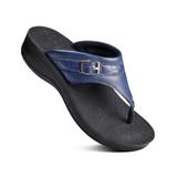 Aerothotic Women's Sandals Blue - Blue Mirage Platform Sandal - Women
