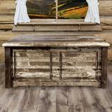 Loon Peak® Abella Blanket Chest Solid Wood in Black/Brown, Size 18.0 H x 40.0 W x 21.0 D in | Wayfair DDD96A9996E44AB497C53125F082359E