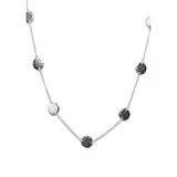 Belk Ball Beehive Station Necklace, Silver