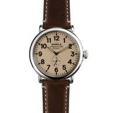The Runwell Dark Coffee & Cream Dial Watch - Brown - Shinola Watches