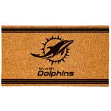 Brown Miami Dolphins 30'' x 18'' Logo Turf Mat