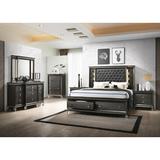 Rosdorf Park Oakdale Platform 6 Piece Bedroom Set Upholstered in Brown/Gray, Size Queen | Wayfair A7D5A735114C491DA3F6F22757F88C54