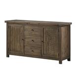 Millwood Pines Lansdale Wooden Sideboard Wood/Metal in Brown, Size 38.0 H x 67.0 W x 20.0 D in | Wayfair DA0536377DB14E0E840172F803746581