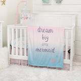 Isabelle & Max™ Amedee Dream Big Little Mermaid Baby Blanket, Polyester in Blue/Pink, Size 40.0 H x 30.0 W x 0.25 D in | Wayfair