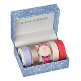 Laura Ashley Women's Watches LASS1101RG - Pink & Purple Stainless Steel Bracelet Watch