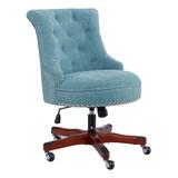 Linon Home Office Chairs Dark - Aqua Sinclair Office Chair