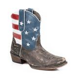 Roper Women's Western Boots BROWN - Brown American Flag Leather Cowboy Boot - Women
