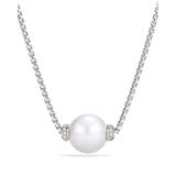 Solari Pendant Necklace With Diamonds & Cultured Freshwater Pearl - Metallic - David Yurman Necklaces