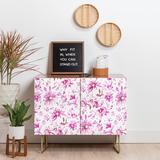 East Urban Home Schatzi Accent Cabinet Wood in Pink/White, Size 38.0 H x 38.0 W x 20.0 D in | Wayfair 88614BF74B33416A9C15D134951FA870