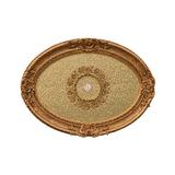 Art Frame Direct Rocaille Oval Chandelier Ceiling Medallion Plastic, Size 31.5 H x 43.0 W x 2.5 D in | Wayfair 11256520