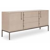 Brayden Studio® Bicester 71" Wide 3 Drawer Sideboard Wood in Gray/Brown, Size 31.5 H x 71.0 W x 17.75 D in | Wayfair
