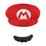 Disguise Men's Masks and Headgear - Super Mario Hat & Mustache - Adult