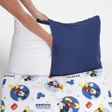 Disney Mickey Mouse Toddler 1" Thick Folding Nap Mat Polyester in Blue/Red/Yellow, Size 26.0 H x 62.0 W x 1.0 D in | Wayfair 6092392