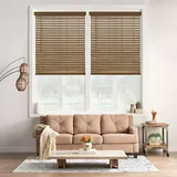 "Sonoma Goods For Life Cordless Faux Wood Blind - 48"" Length, Brown, 27.5X48"