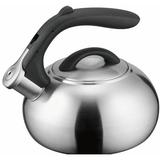 Supreme Housewares 2 qt. Whistling Stovetop Kettle Stainless Steel/Enameled in Gray, Size 7.3 H x 8.0 W x 9.0 D in | Wayfair 71007