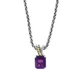 Effy® 5.4 Ct. T.w. Amethyst Pendant Necklace In 925 Sterling Silver And 18K Yellow Gold, 16 In