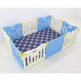Baby Care Baby Playpen Safety Gate Plastic in White, Size 24.8 H x 57.9 W x 86.2 D in | Wayfair BP-002